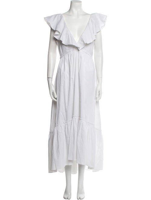 La Ligne V-Neck Long Dress