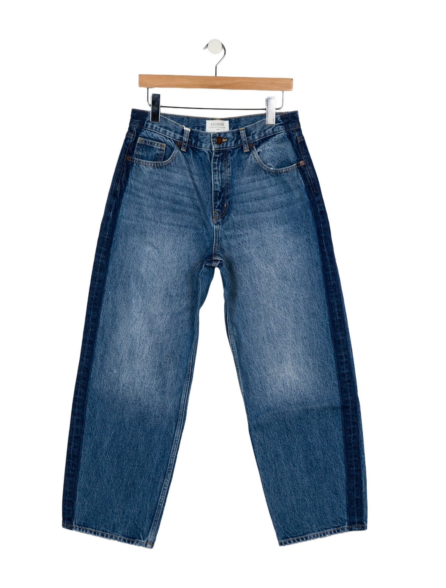 La Ligne Mid-Rise Wide Leg Jeans