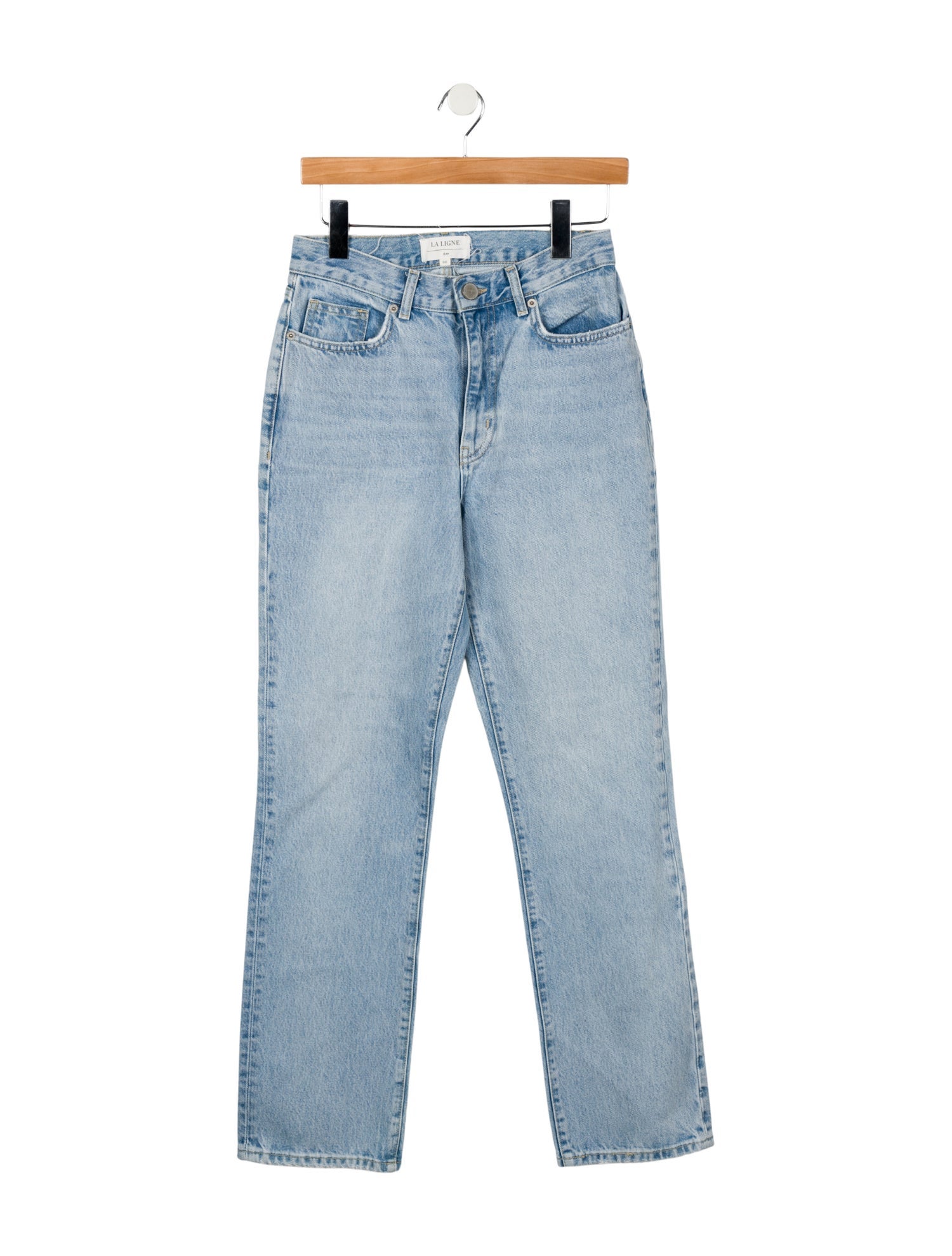 La Ligne High-Rise Straight Leg Jeans