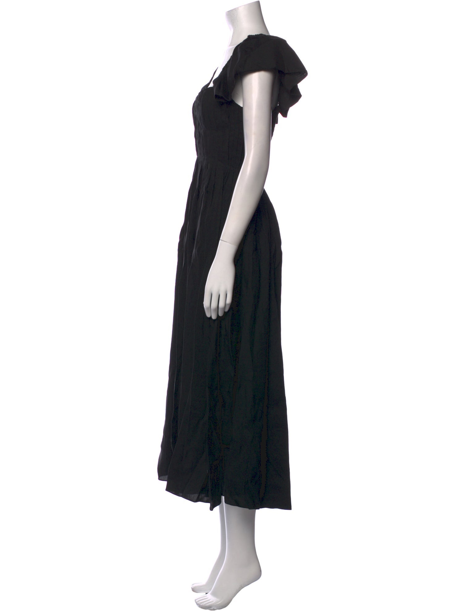 La Ligne Square Neckline Long Dress