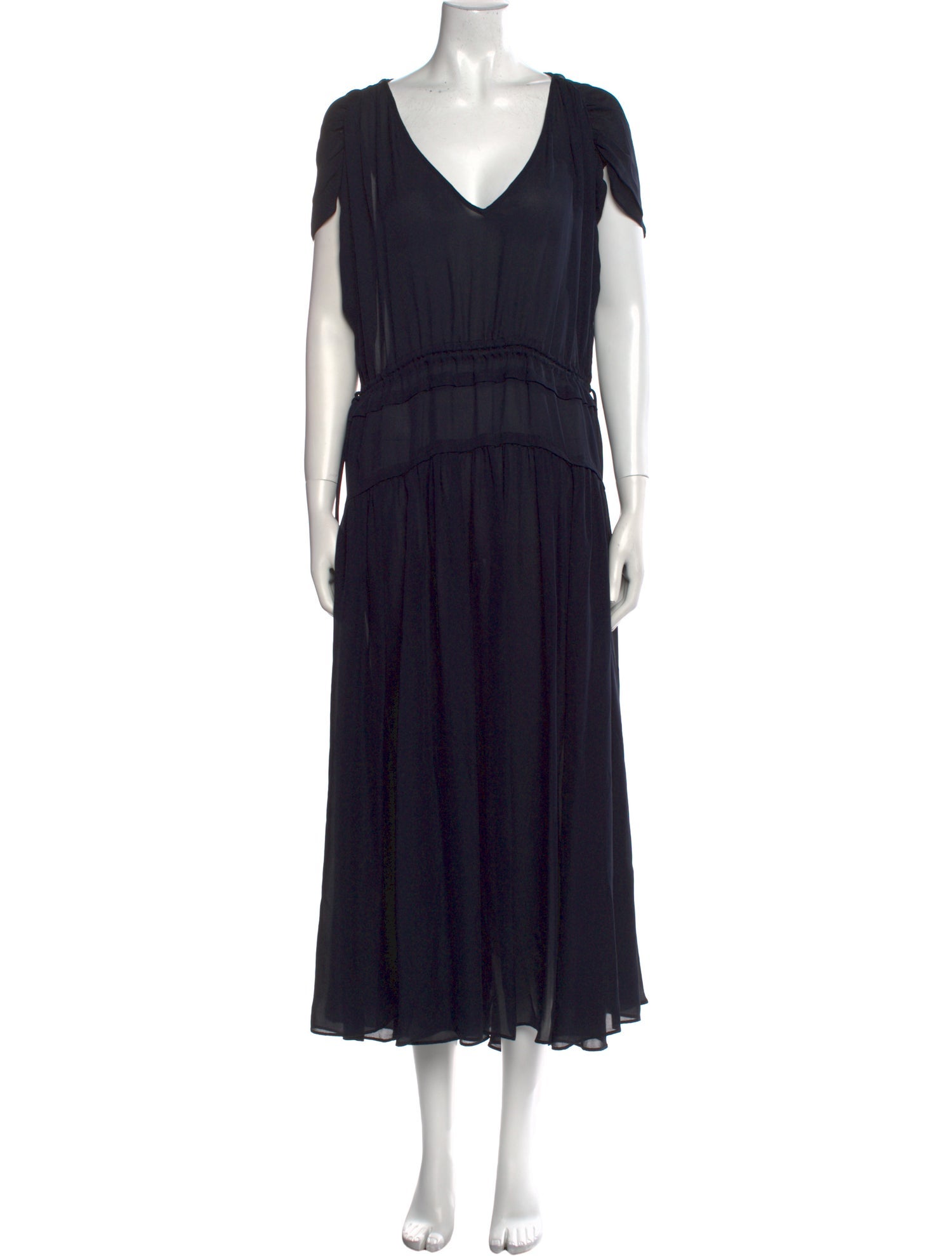 La Ligne V-Neck Long Dress