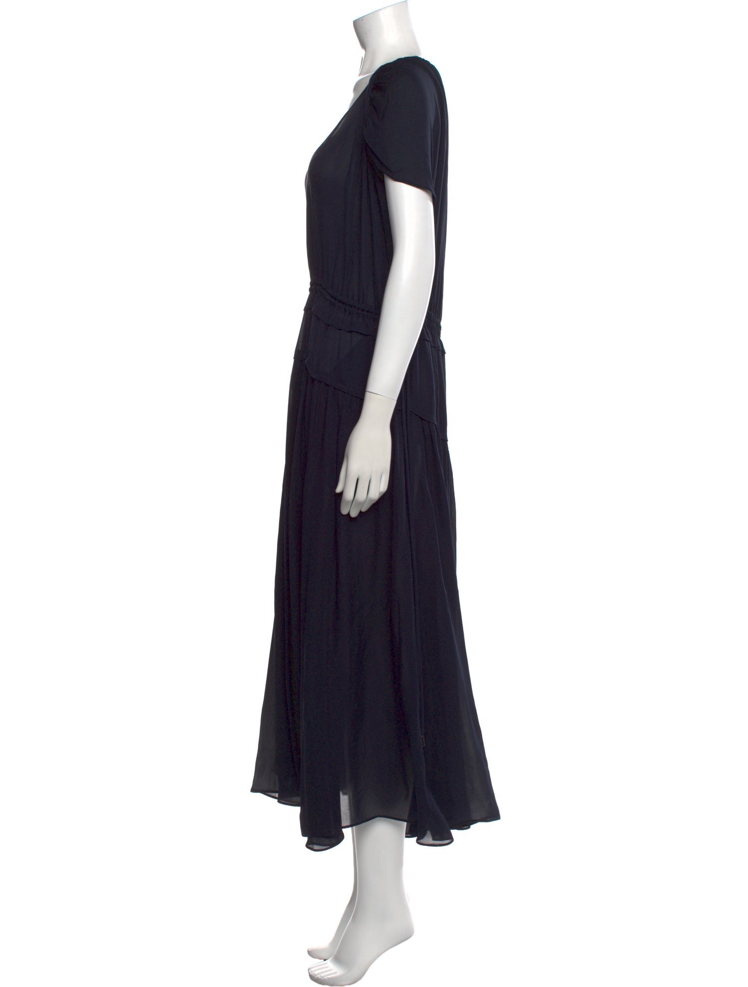 La Ligne V-Neck Long Dress