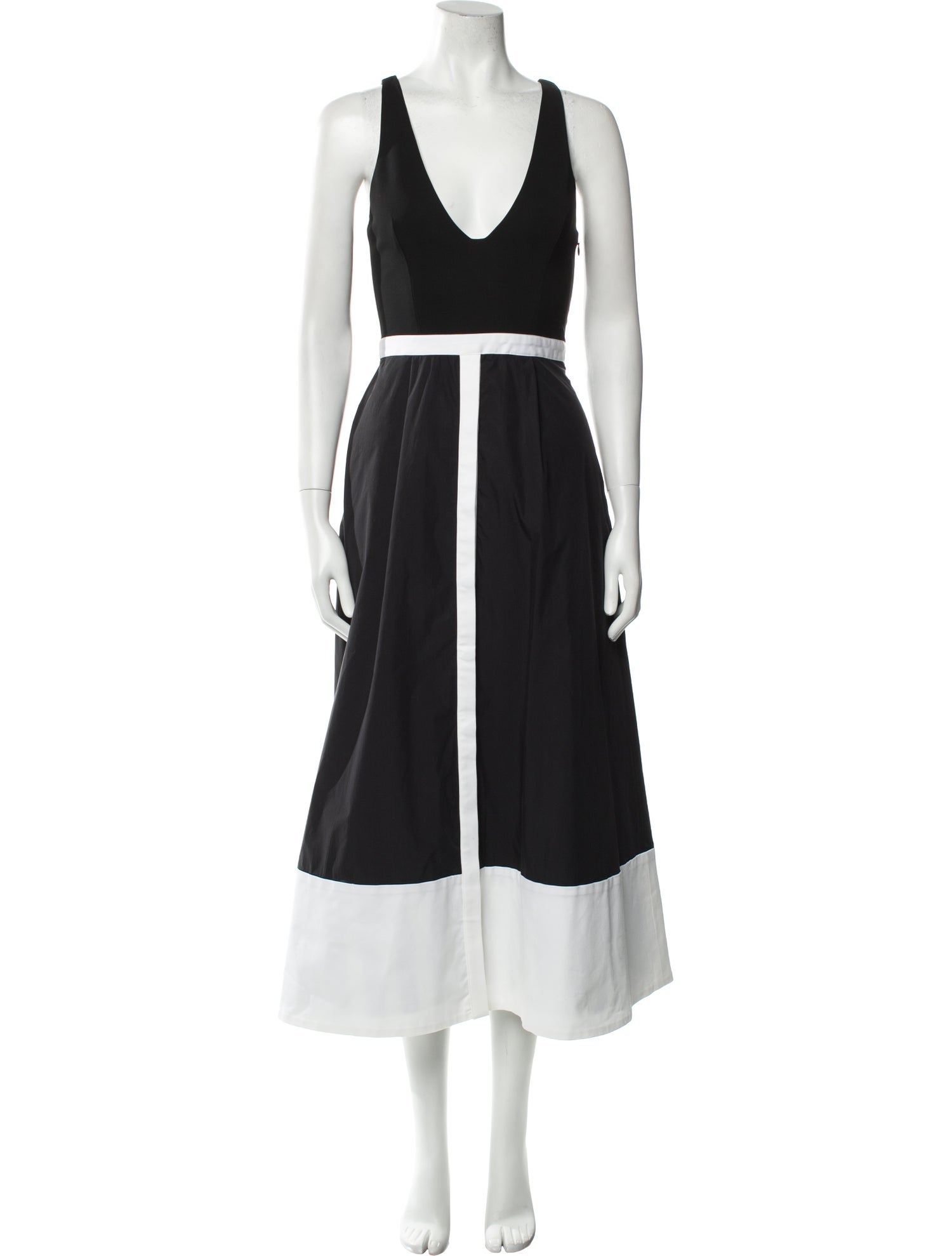 La Ligne V-Neck Long Dress