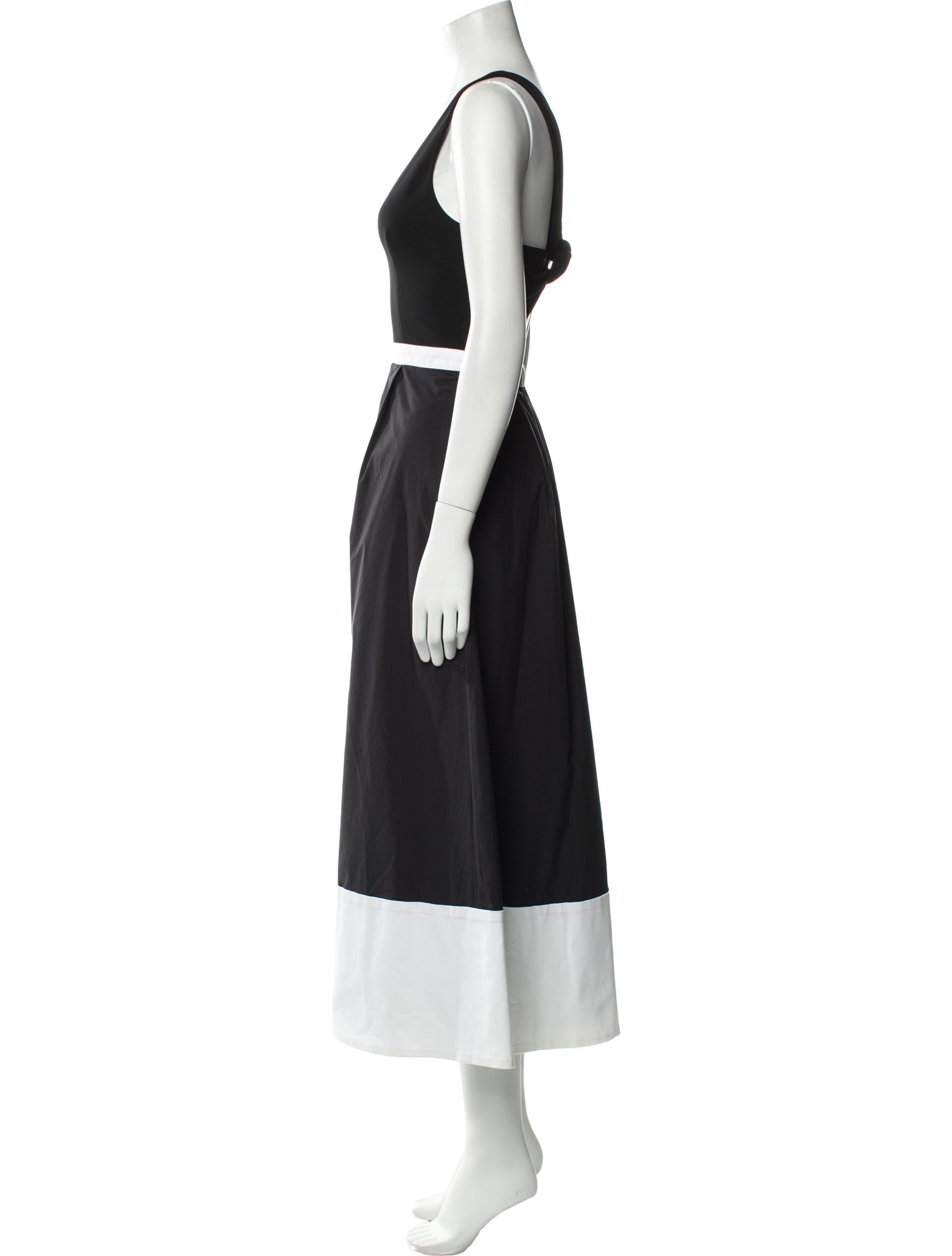 La Ligne V-Neck Long Dress