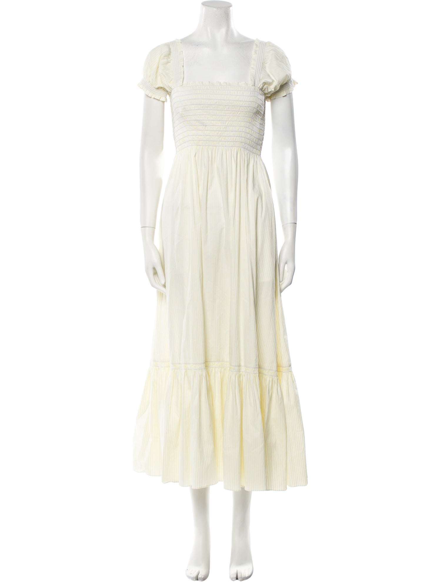 La Ligne Square Neckline Long Dress