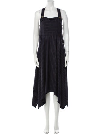 La Ligne Square Neckline Long Dress