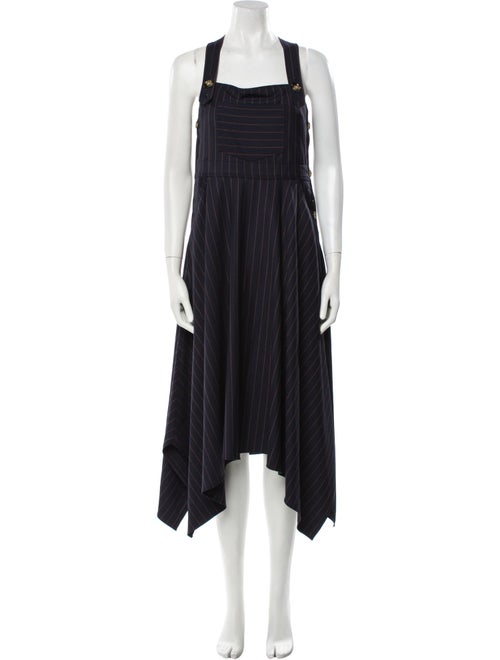 La Ligne Square Neckline Long Dress