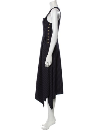 La Ligne Square Neckline Long Dress