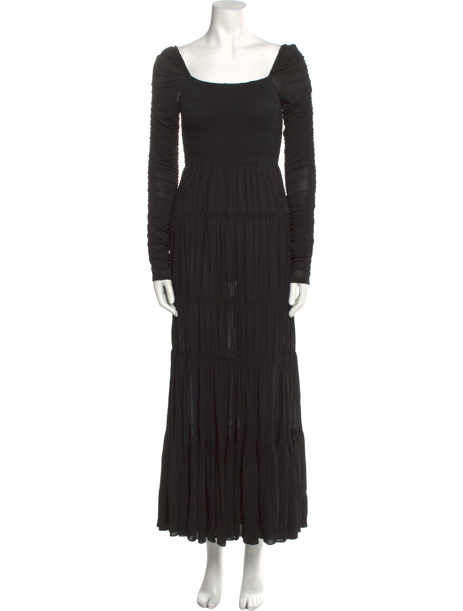 La Ligne Square Neckline Long Dress