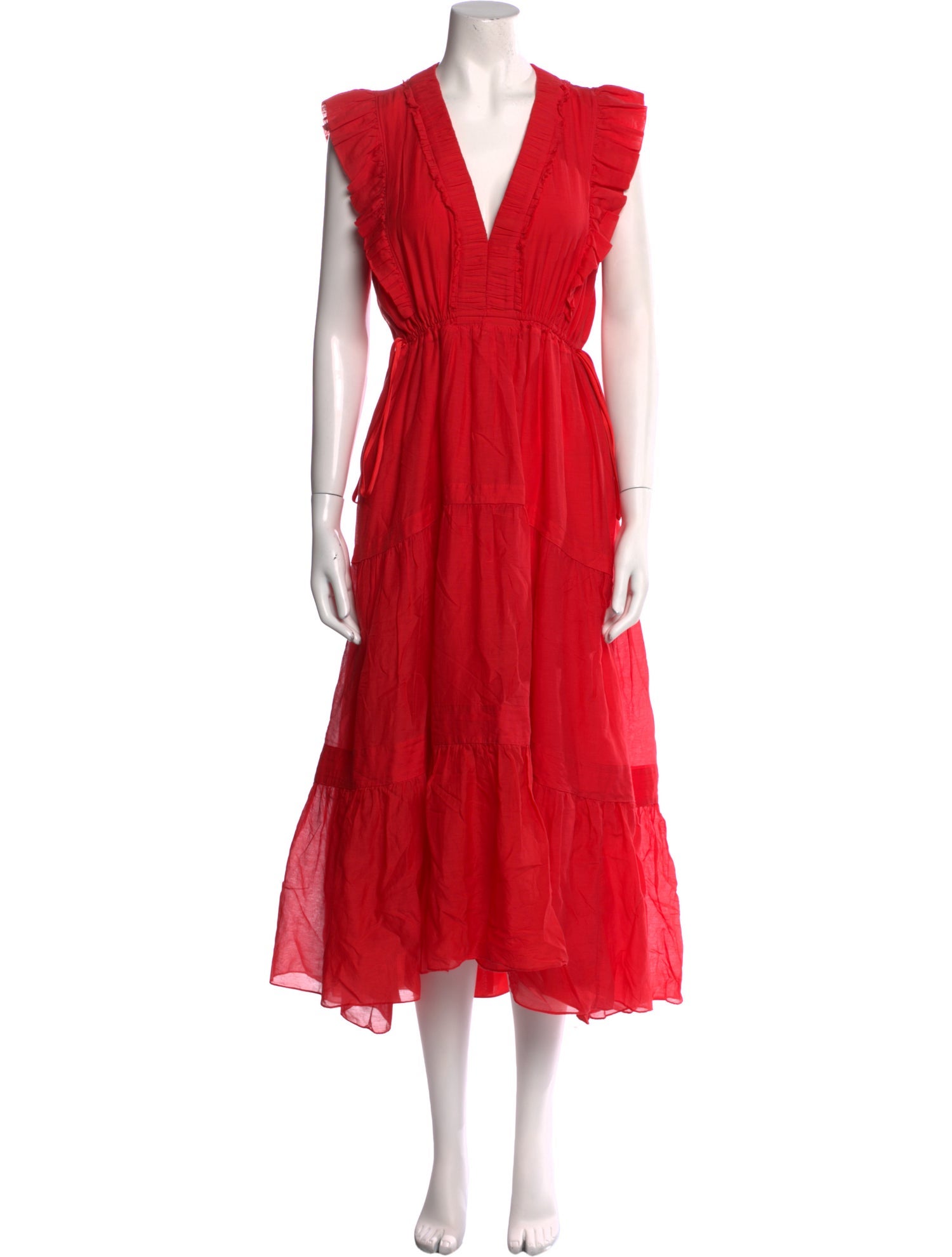 La Ligne V-Neck Long Dress