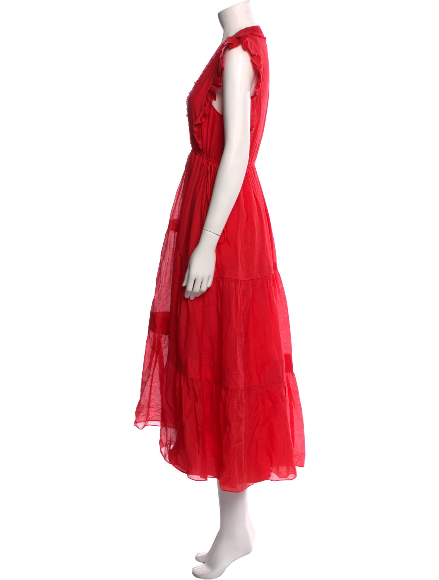 La Ligne V-Neck Long Dress