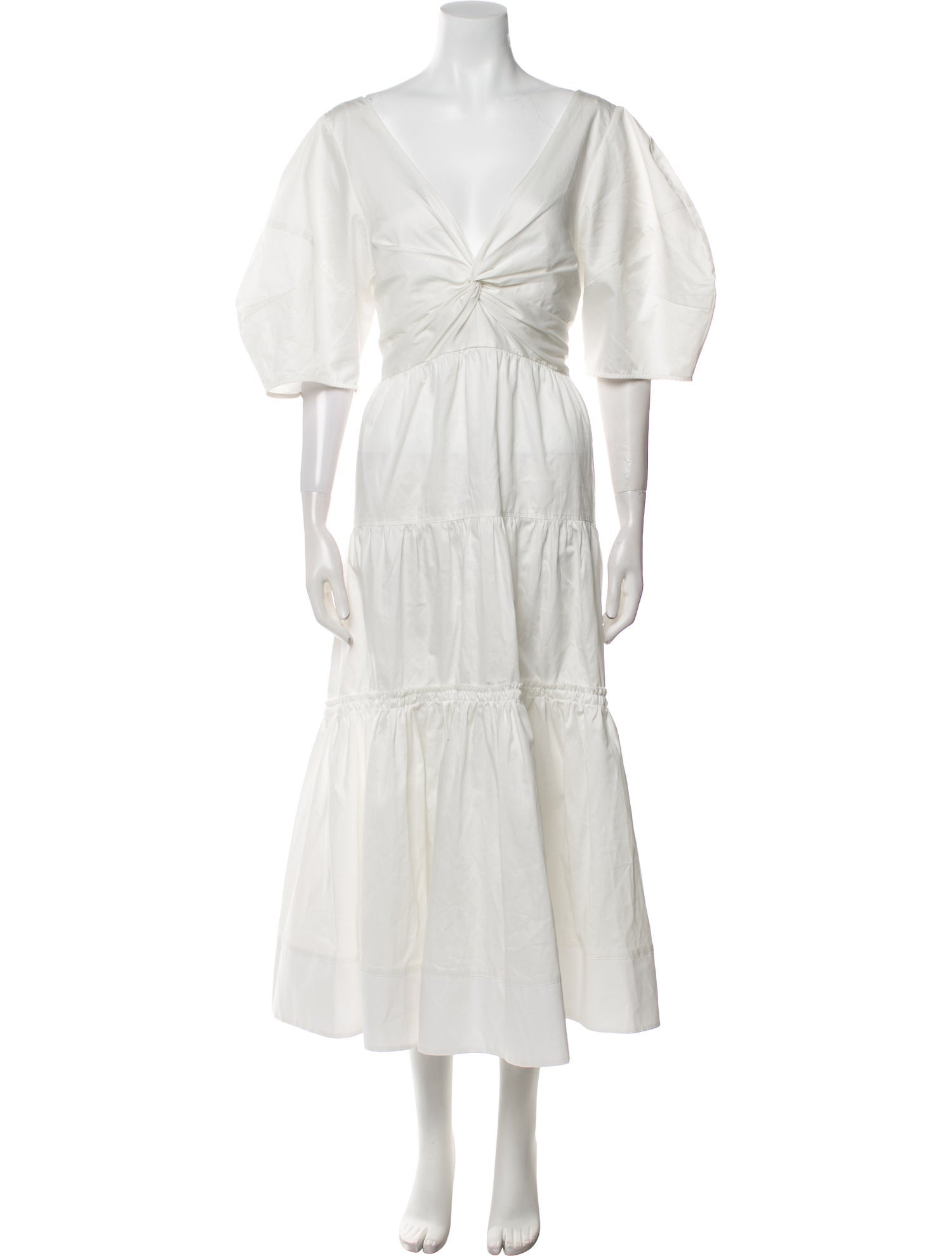 La Ligne V-Neck Long Dress