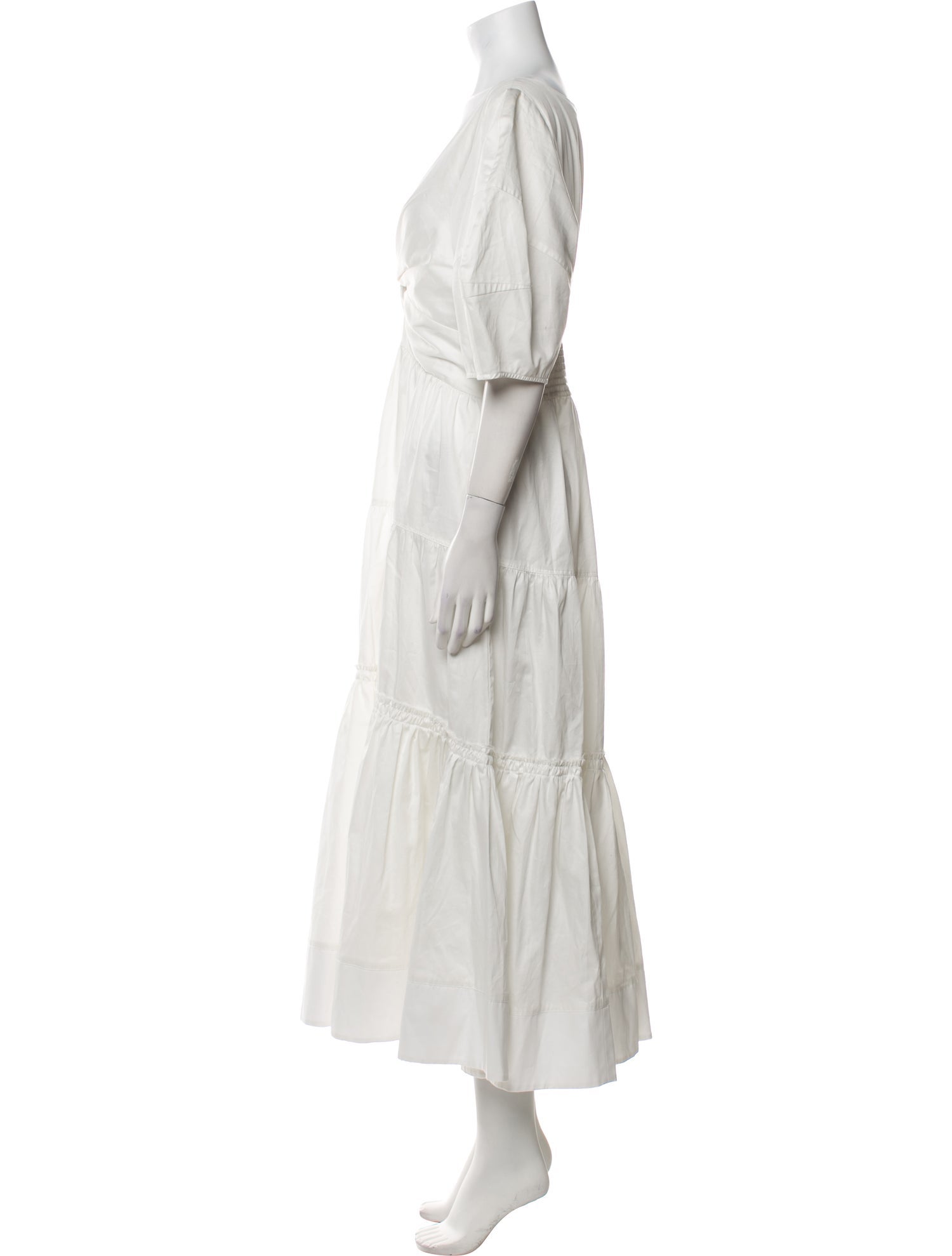 La Ligne V-Neck Long Dress