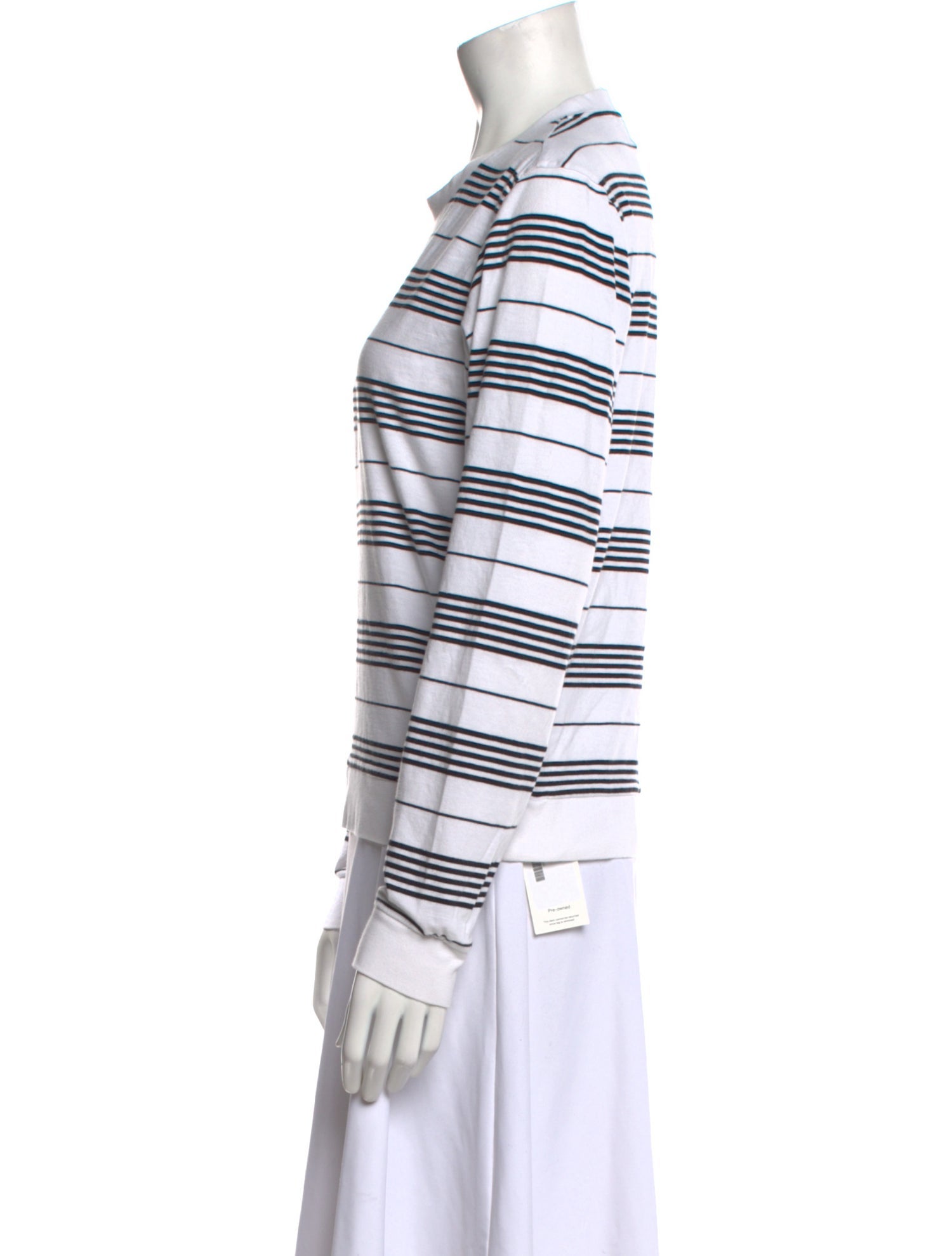 La Ligne Striped Crew Neck Sweatshirt