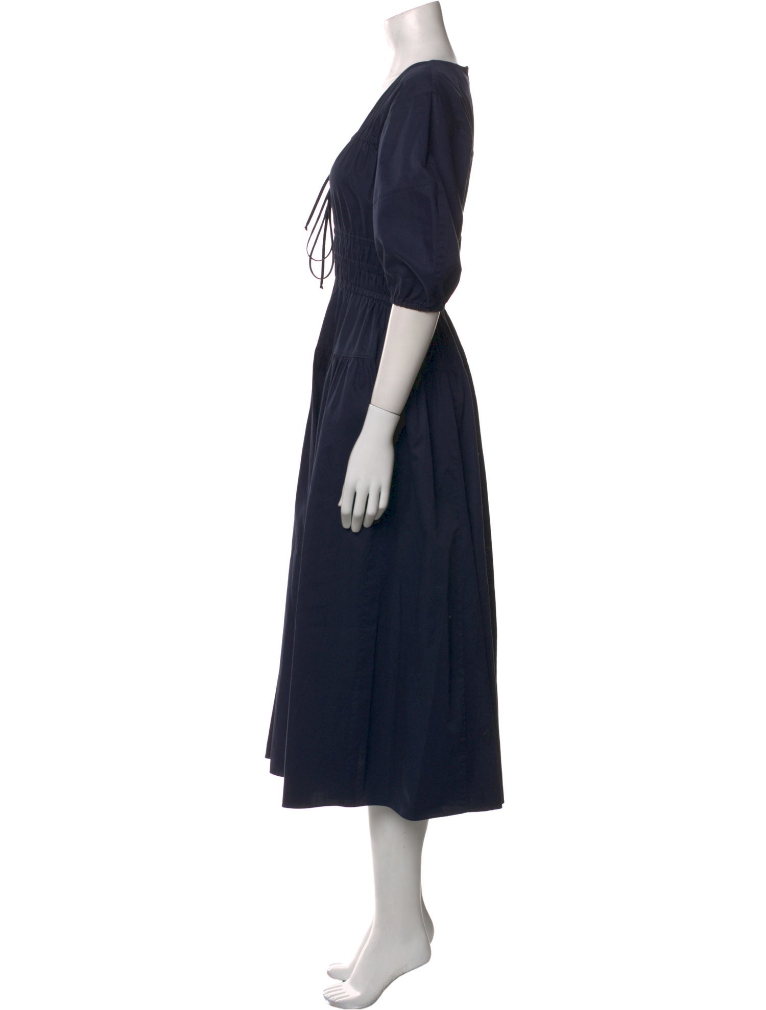 La Ligne V-Neck Long Dress