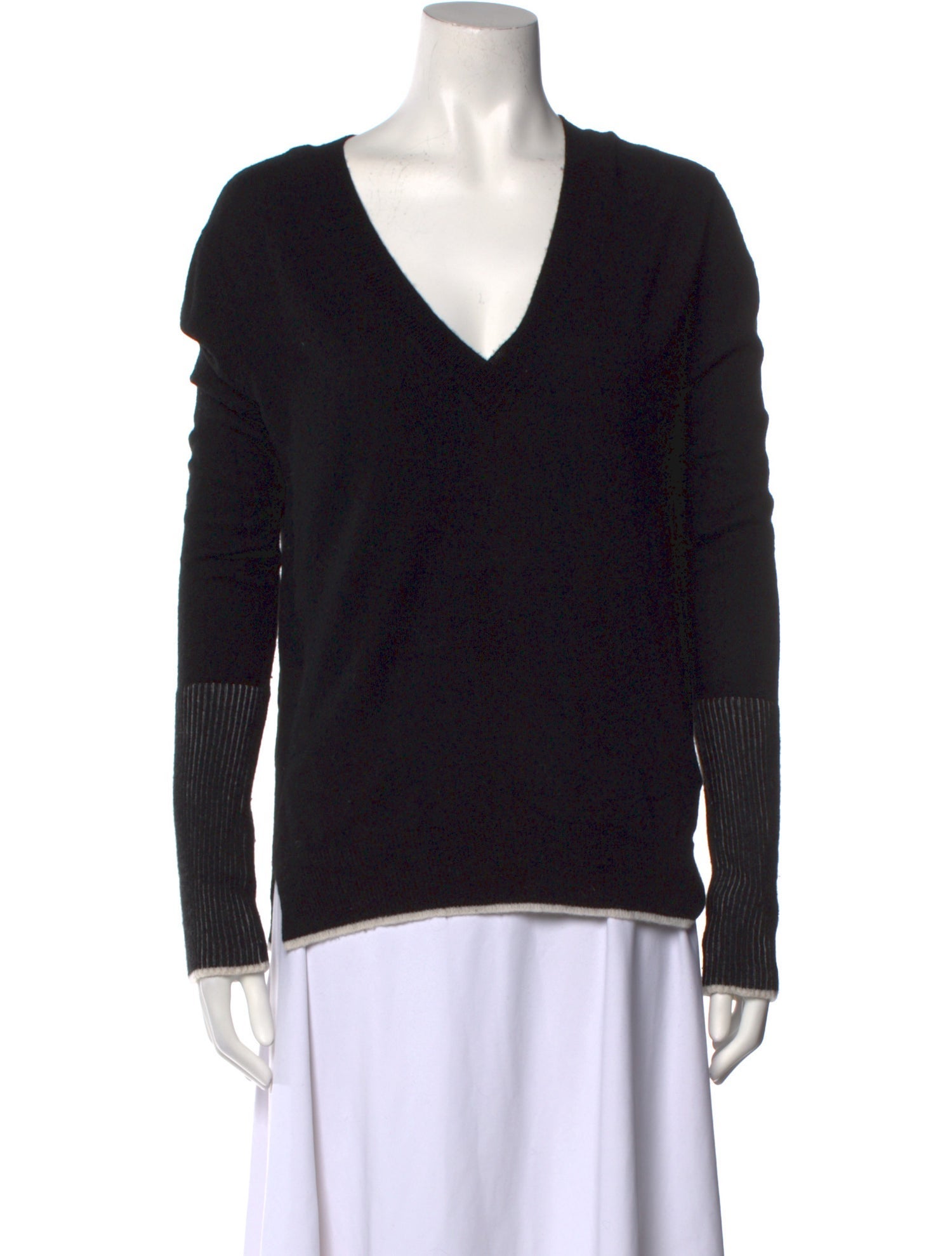 La Ligne Wool Plunge Neckline Sweater