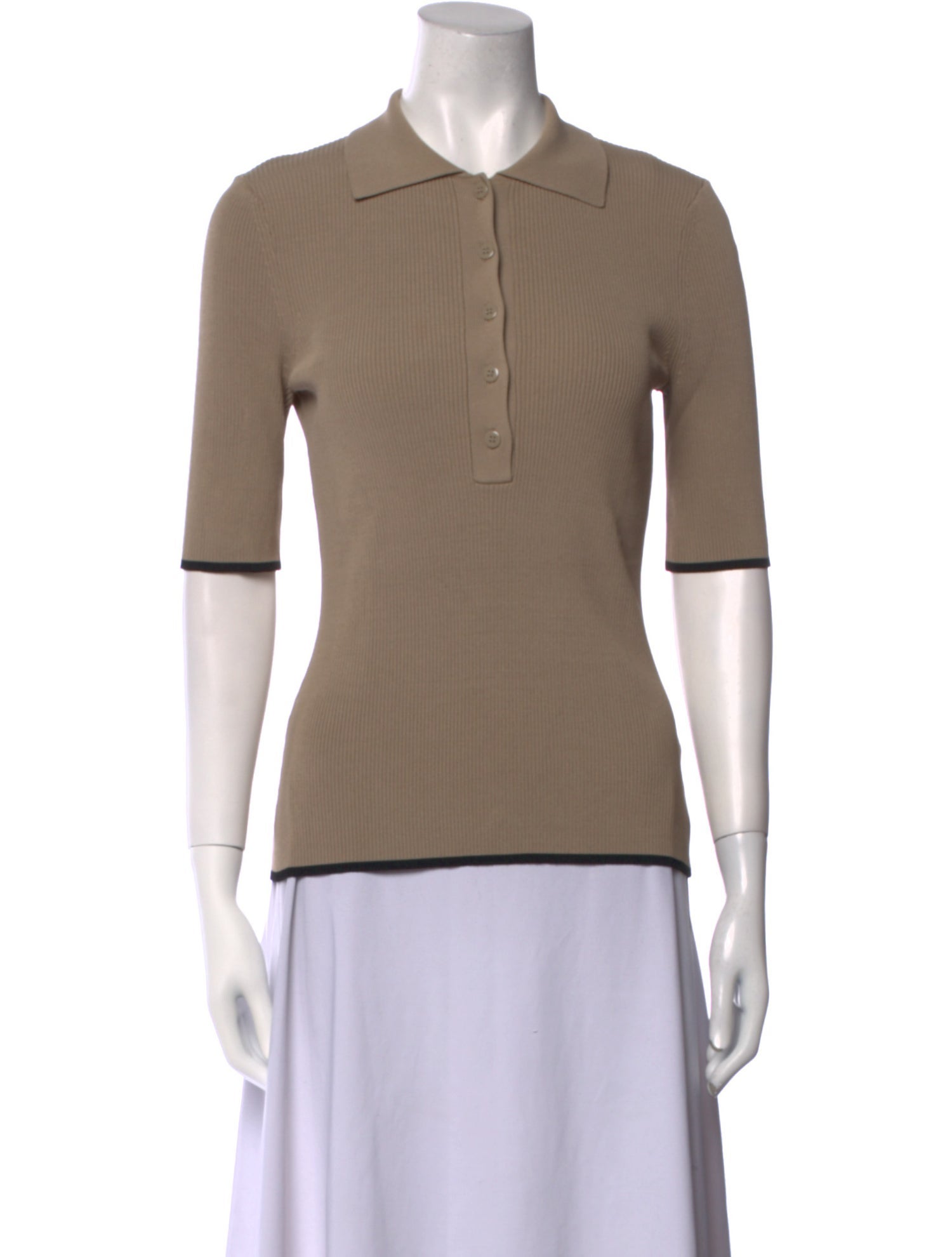 La Ligne Three-Quarter Sleeve Polo