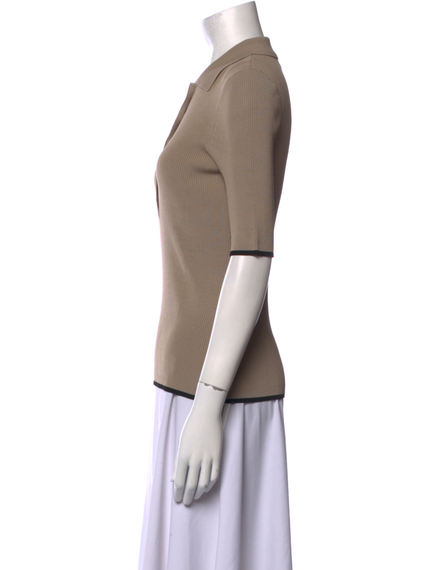 La Ligne Three-Quarter Sleeve Polo