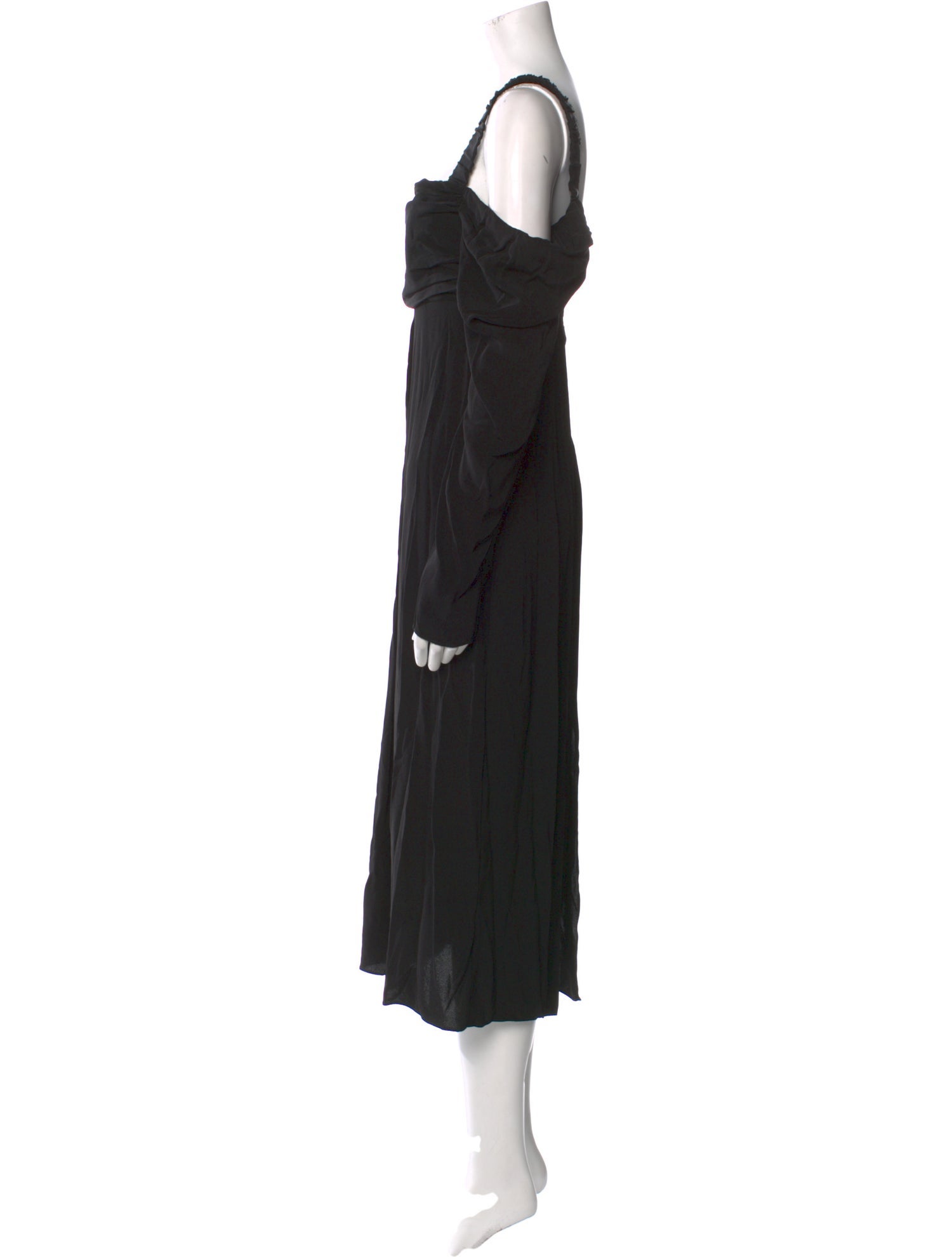 La Ligne Square Neckline Midi Length Dress