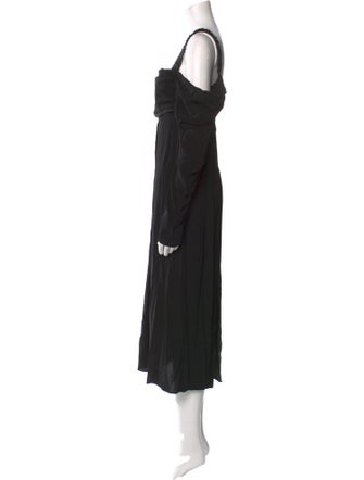 La Ligne Square Neckline Midi Length Dress