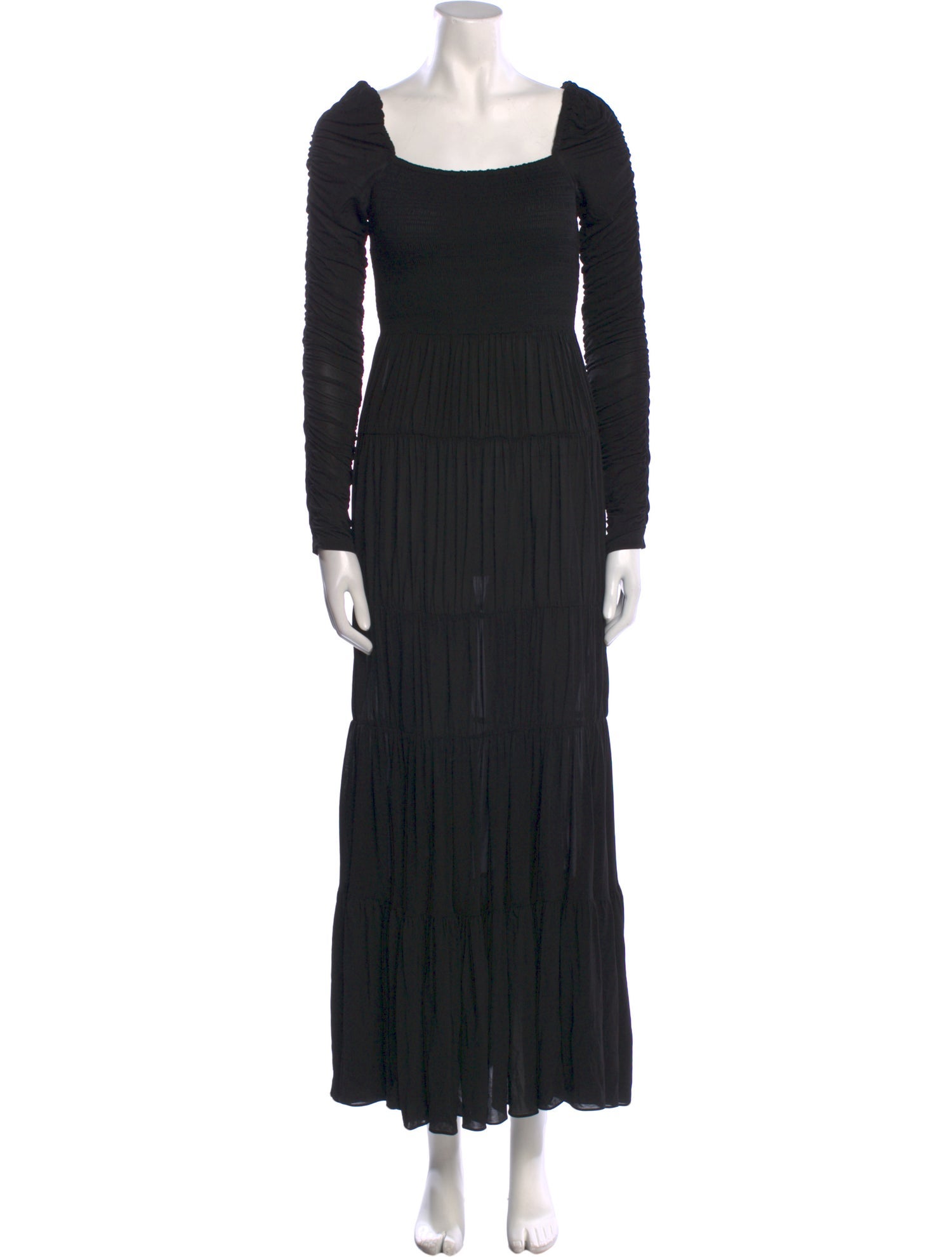 La Ligne Square Neckline Long Dress