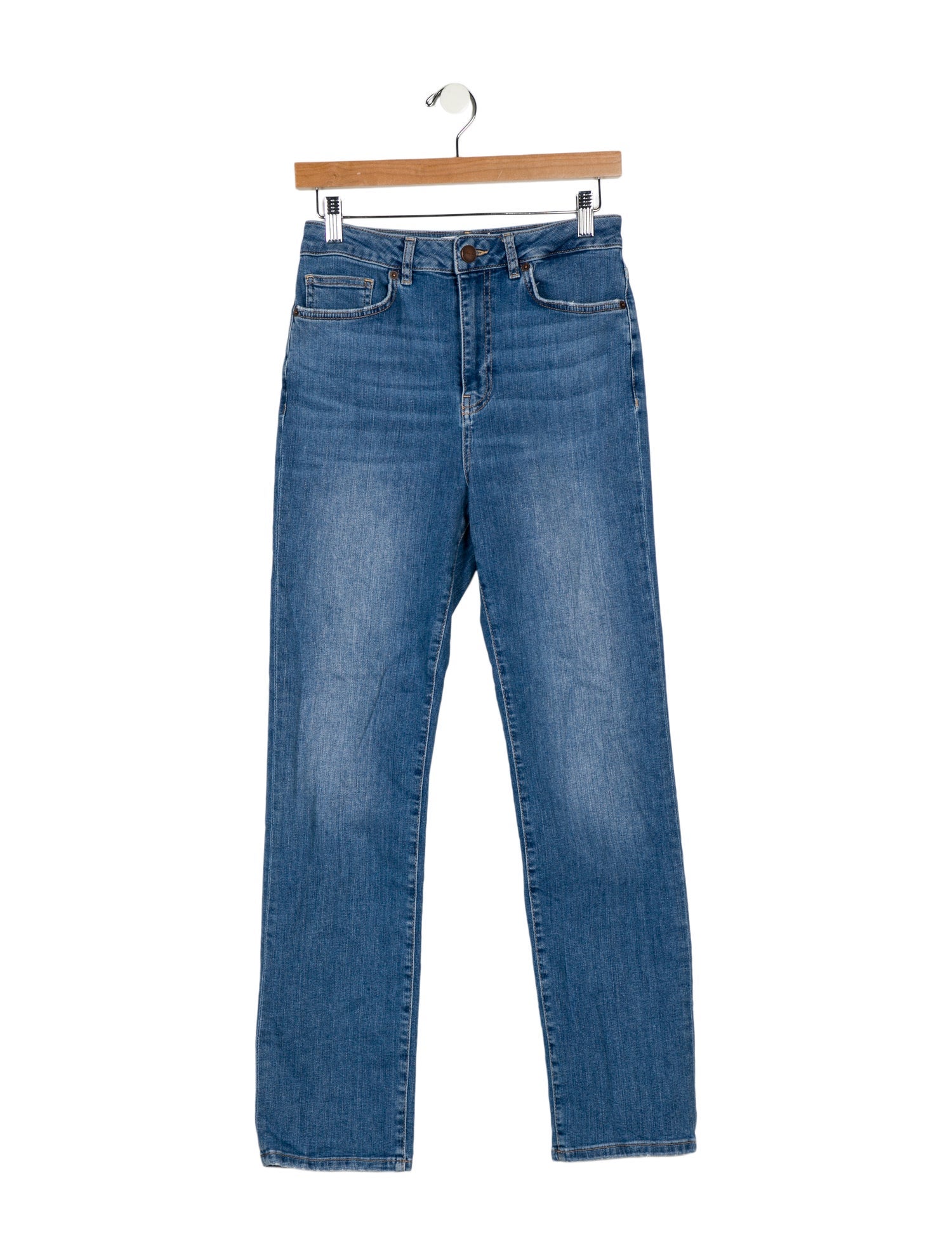 La Ligne High-Rise Straight Leg Jeans