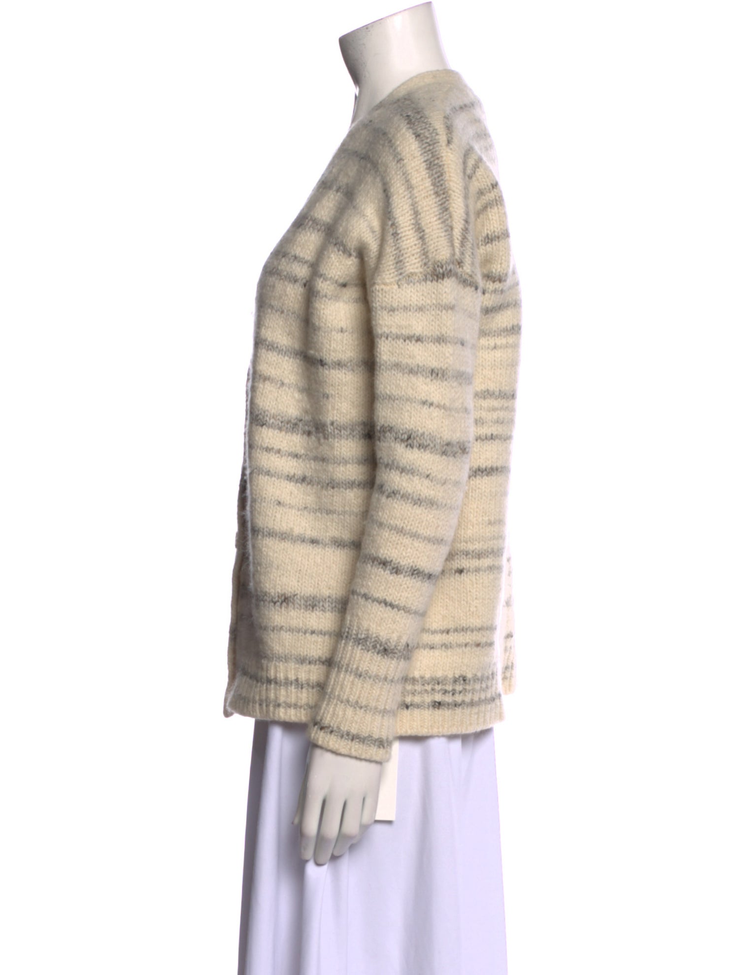 La Ligne Striped V-Neck Sweater