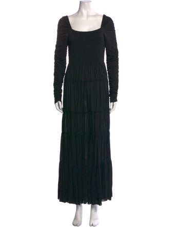 La Ligne Square Neckline Long Dress