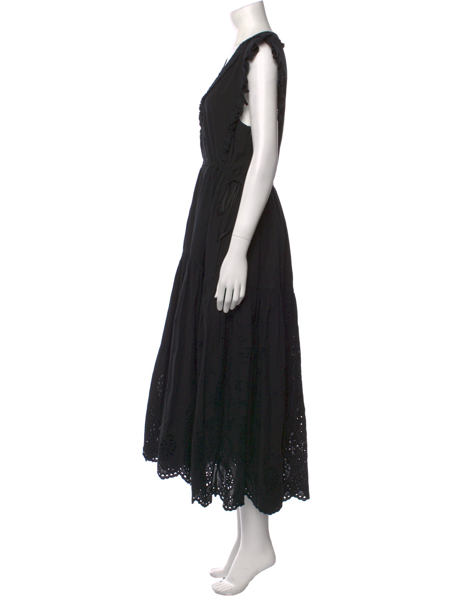 La Ligne V-Neck Long Dress