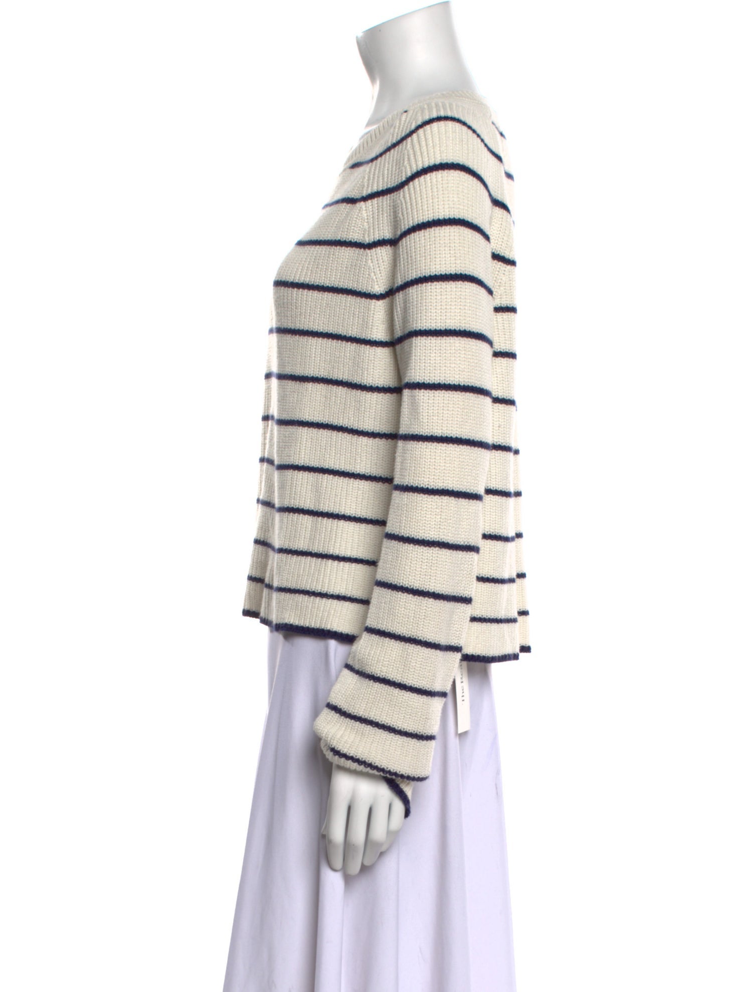La Ligne Striped Scoop Neck Sweater