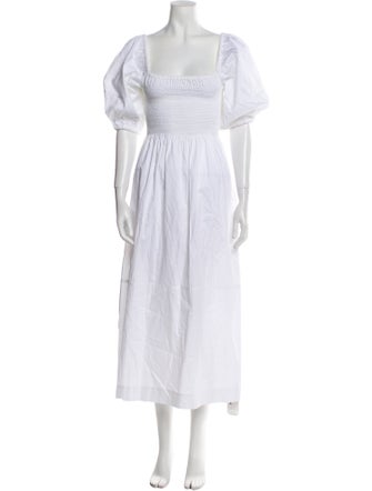 La Ligne Square Neckline Long Dress