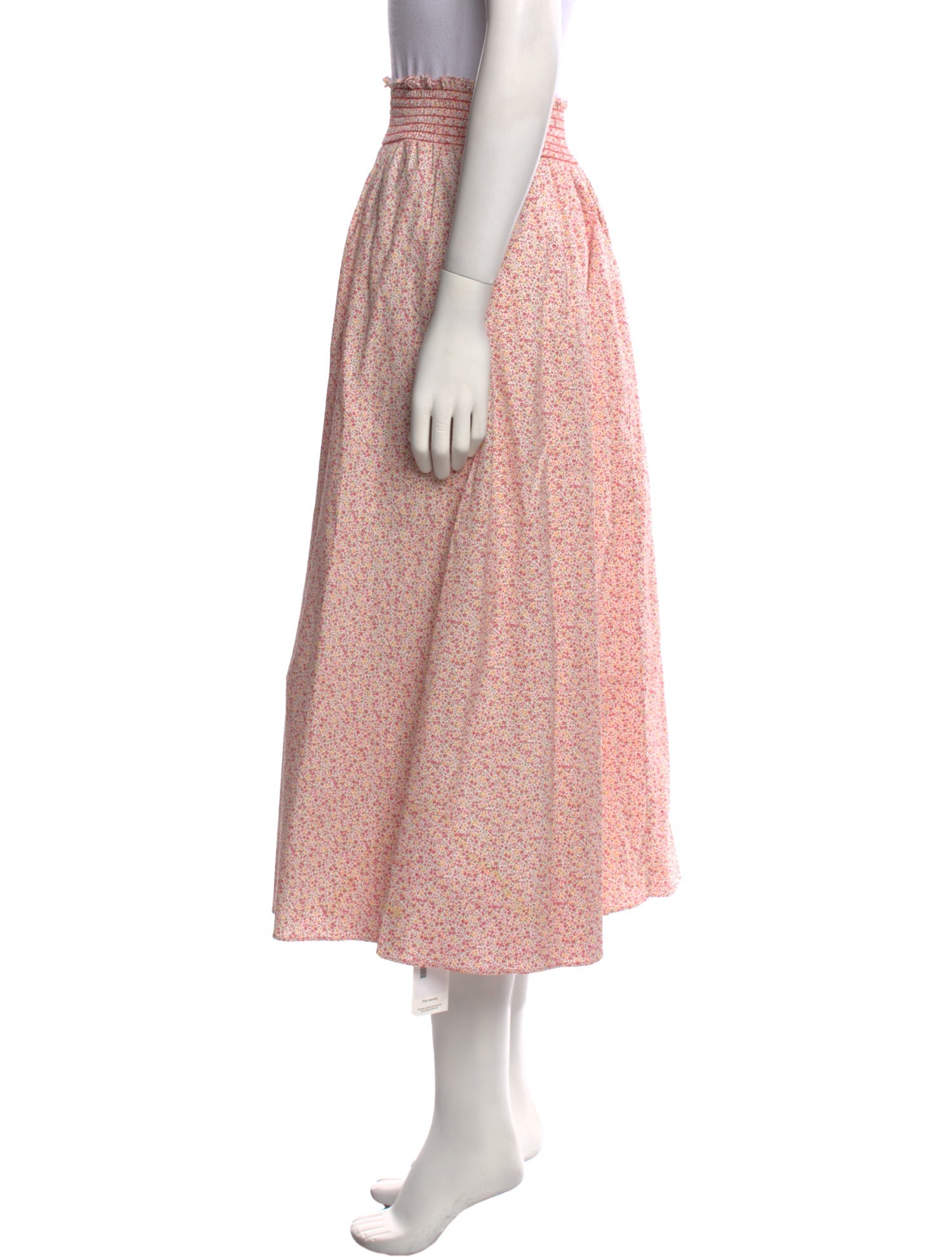 La Ligne Floral Print Midi Length Skirt