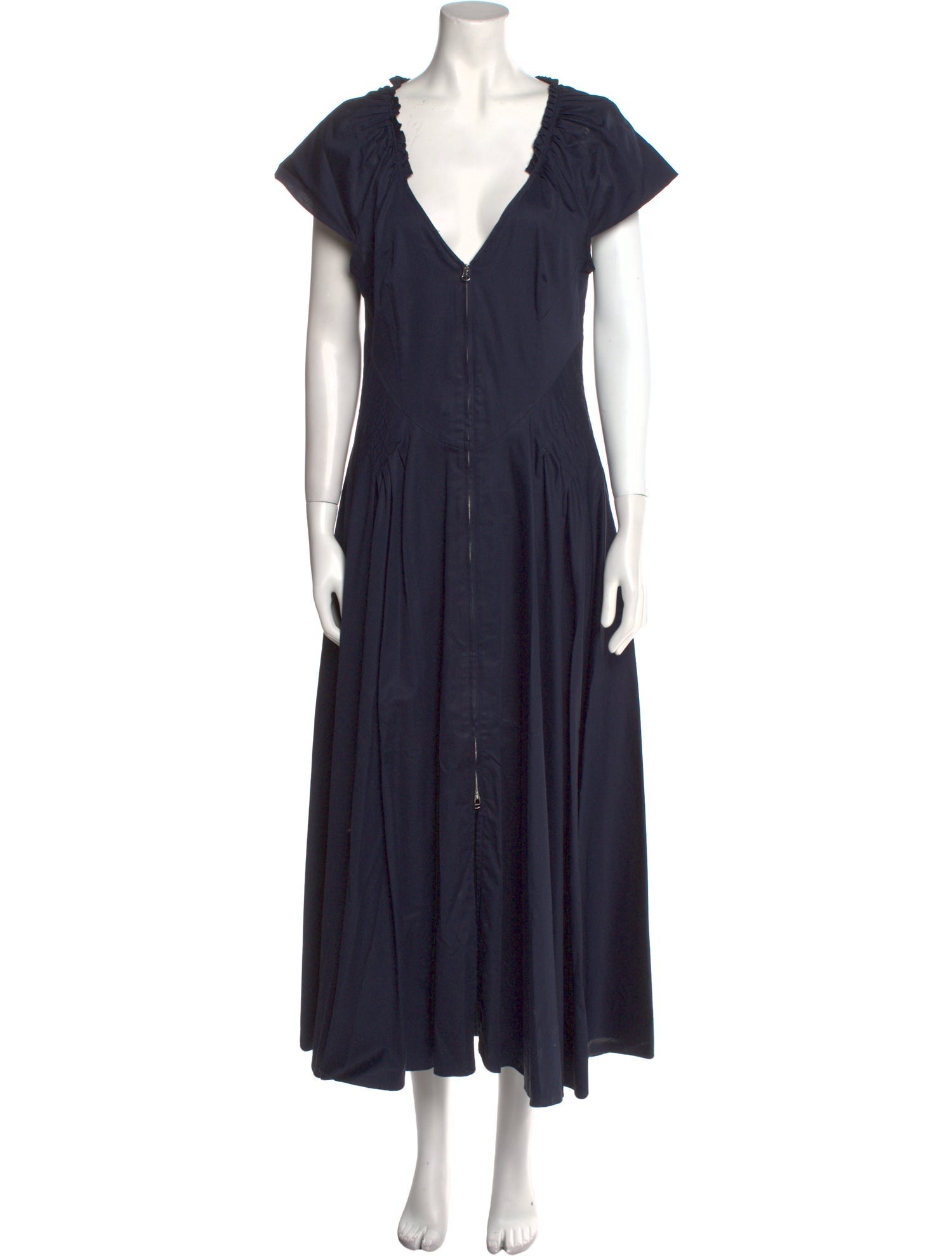 La Ligne V-Neck Long Dress