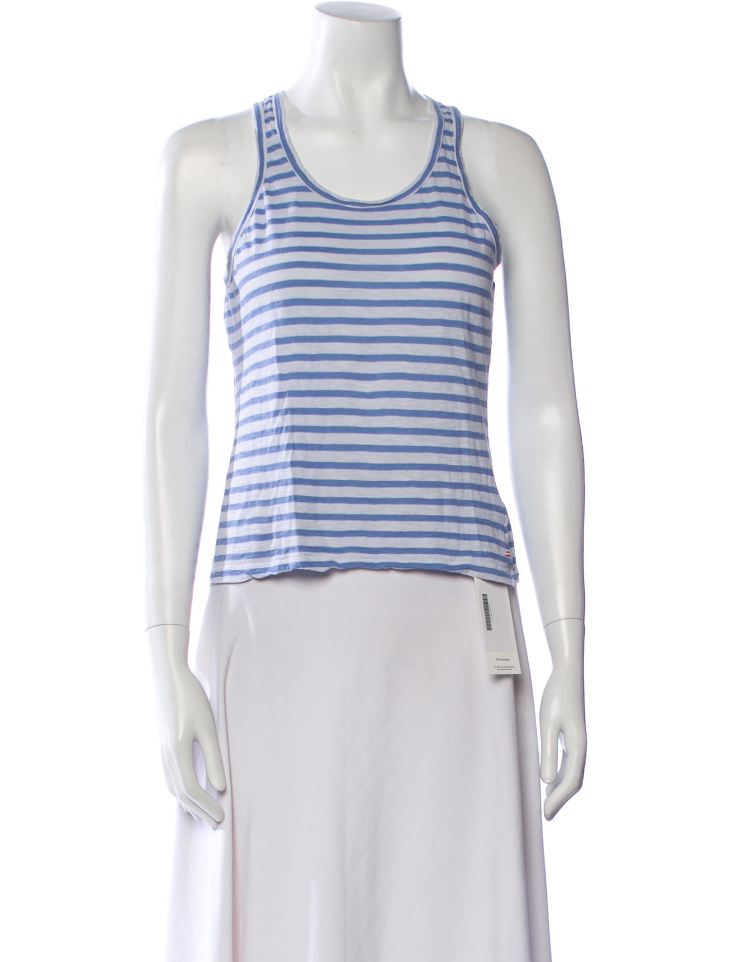 La Ligne Striped Scoop Neck Top