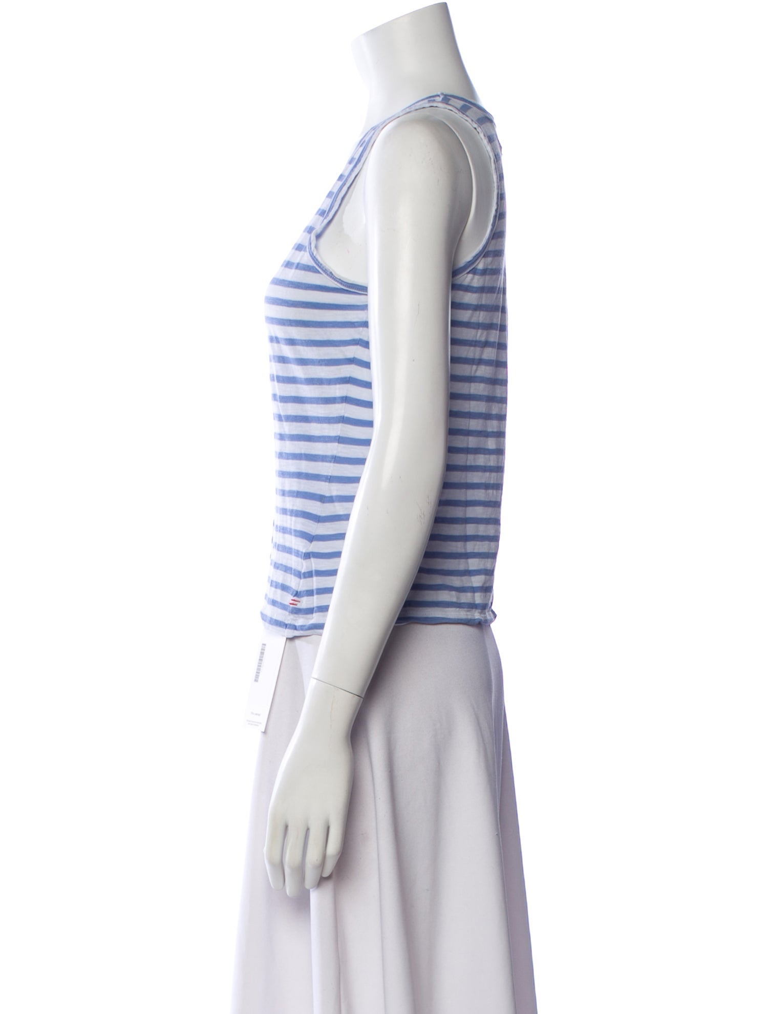 La Ligne Striped Scoop Neck Top