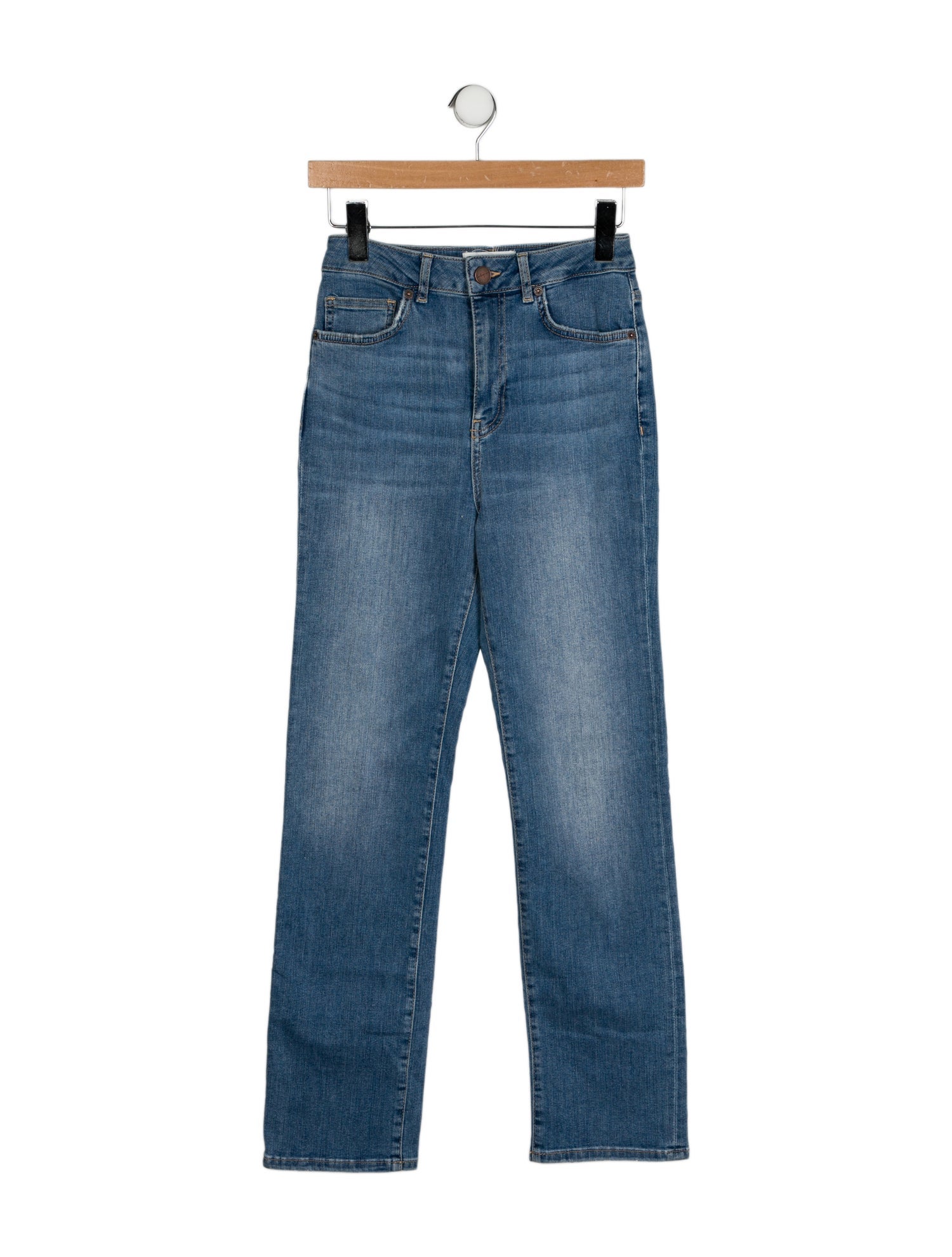 La Ligne High-Rise Straight Leg Jeans