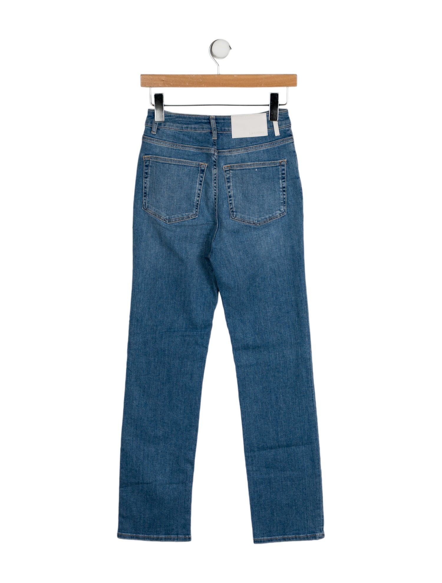 La Ligne High-Rise Straight Leg Jeans