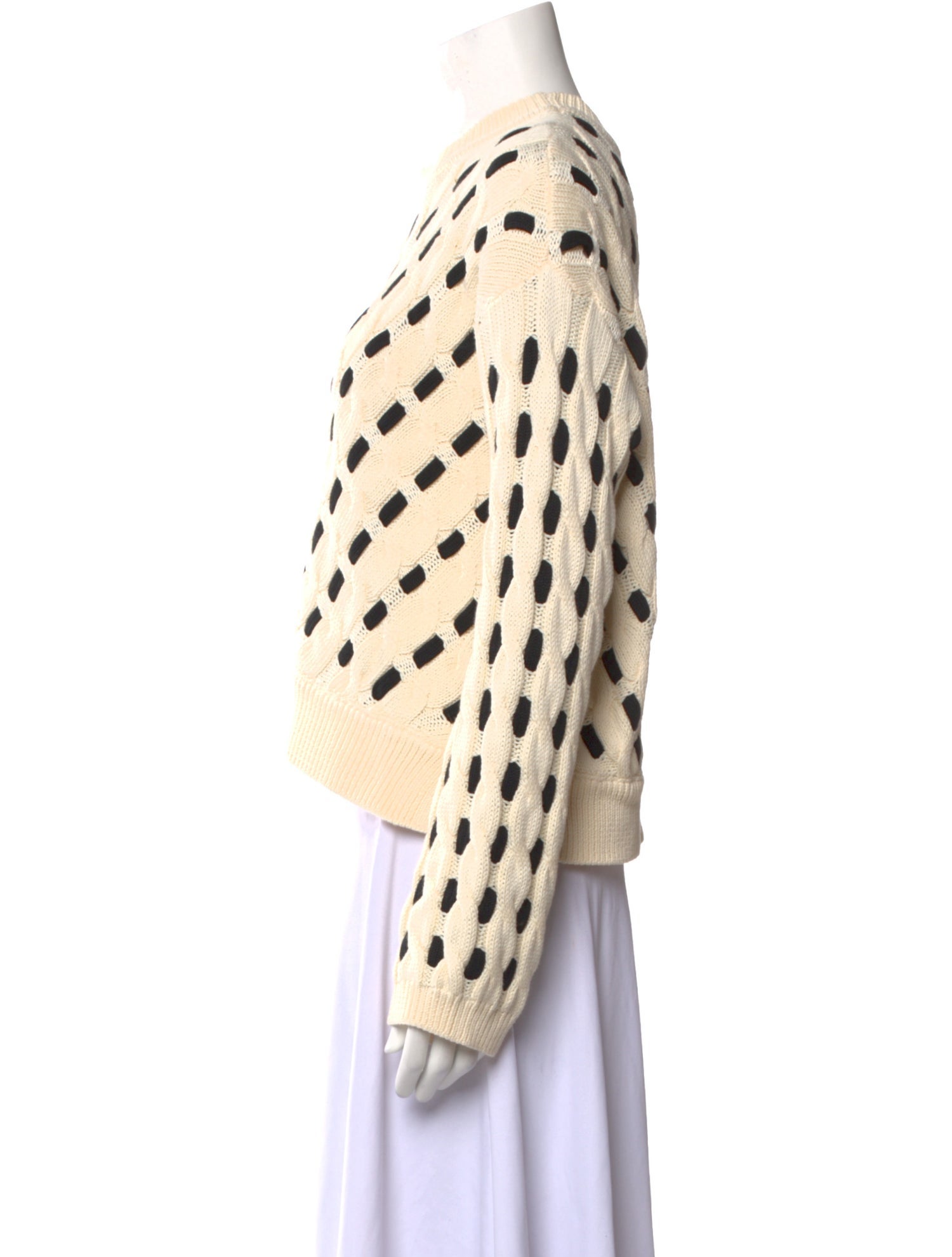 La Ligne Printed Crew Neck Sweater