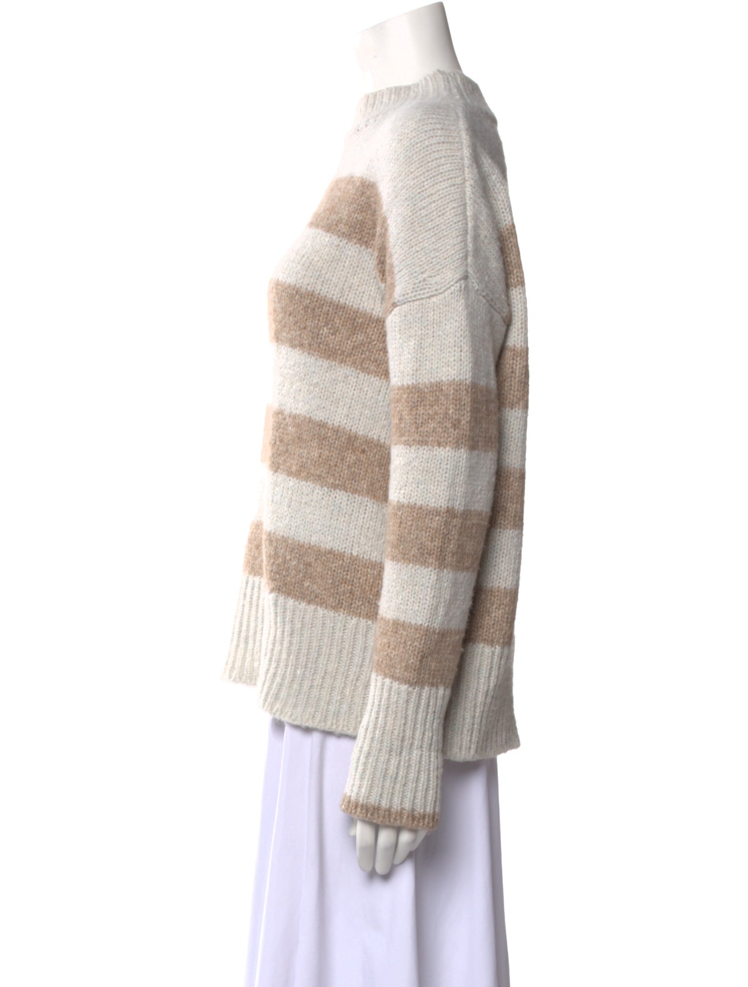 La Ligne Striped Mock Neck Sweater