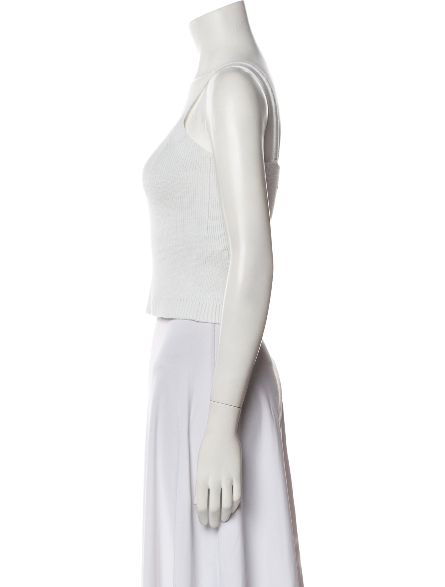 La Ligne Scoop Neck Sleeveless Crop Top