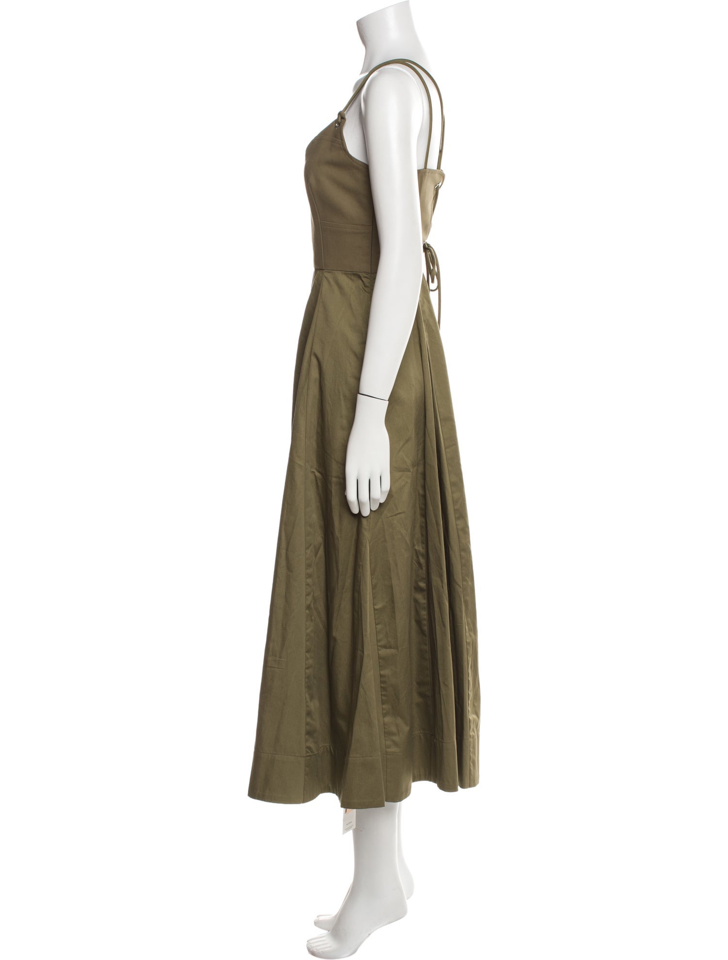 La Ligne V-Neck Long Dress