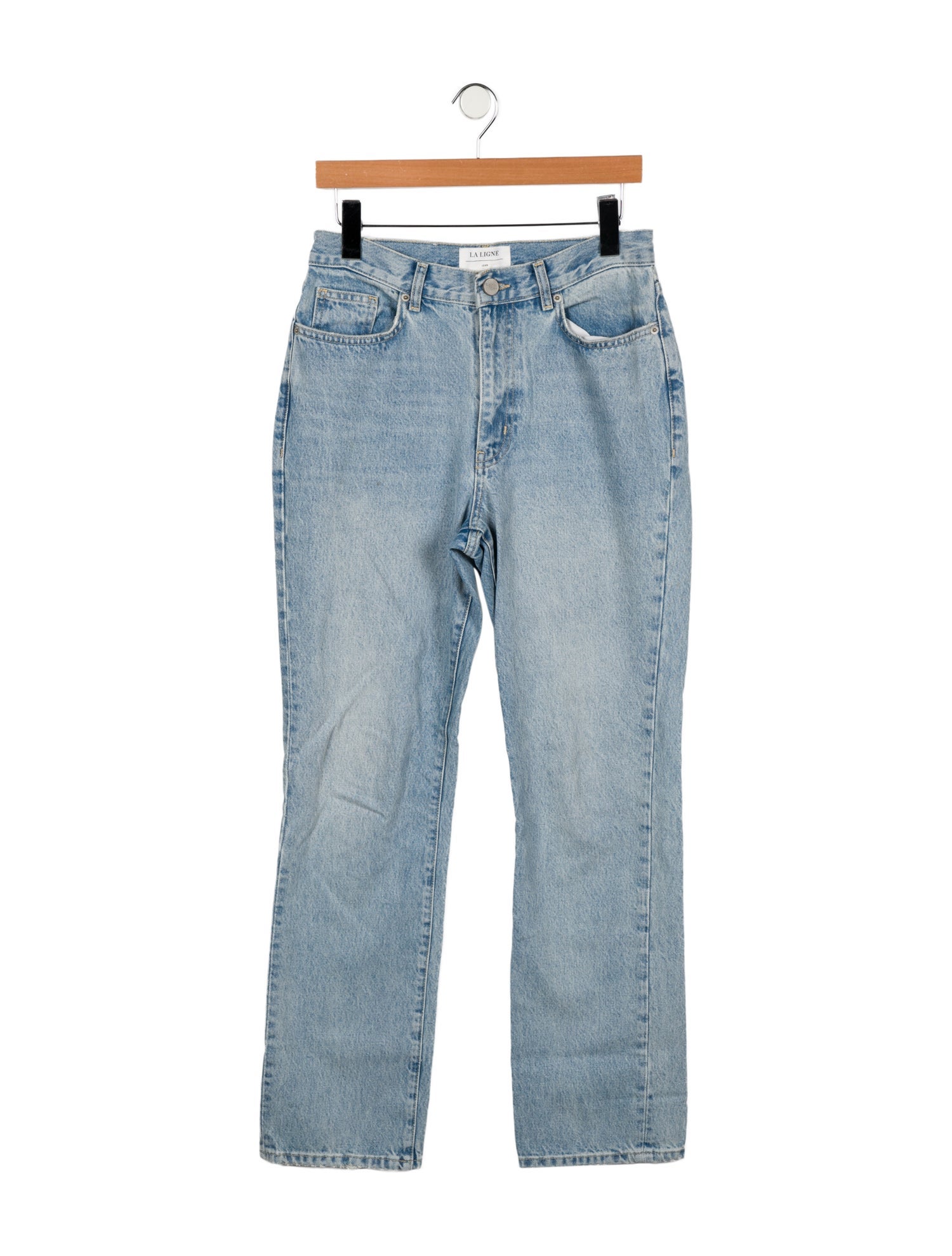 La Ligne High-Rise Straight Leg Jeans