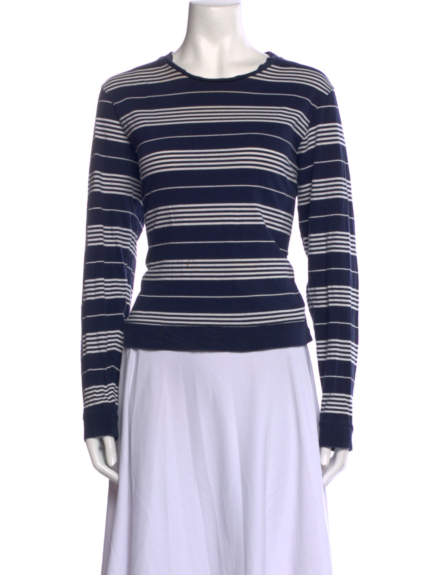 La Ligne Striped Crew Neck Top