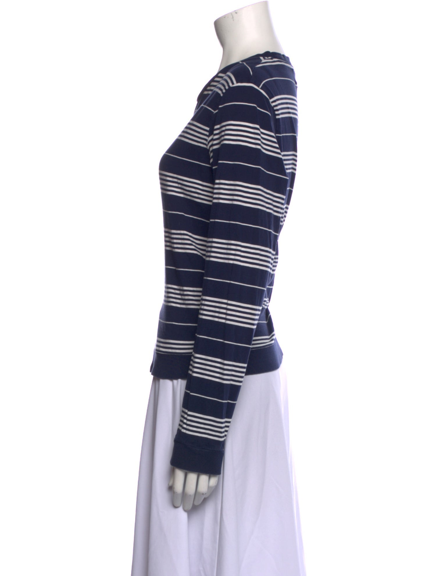 La Ligne Striped Crew Neck Top