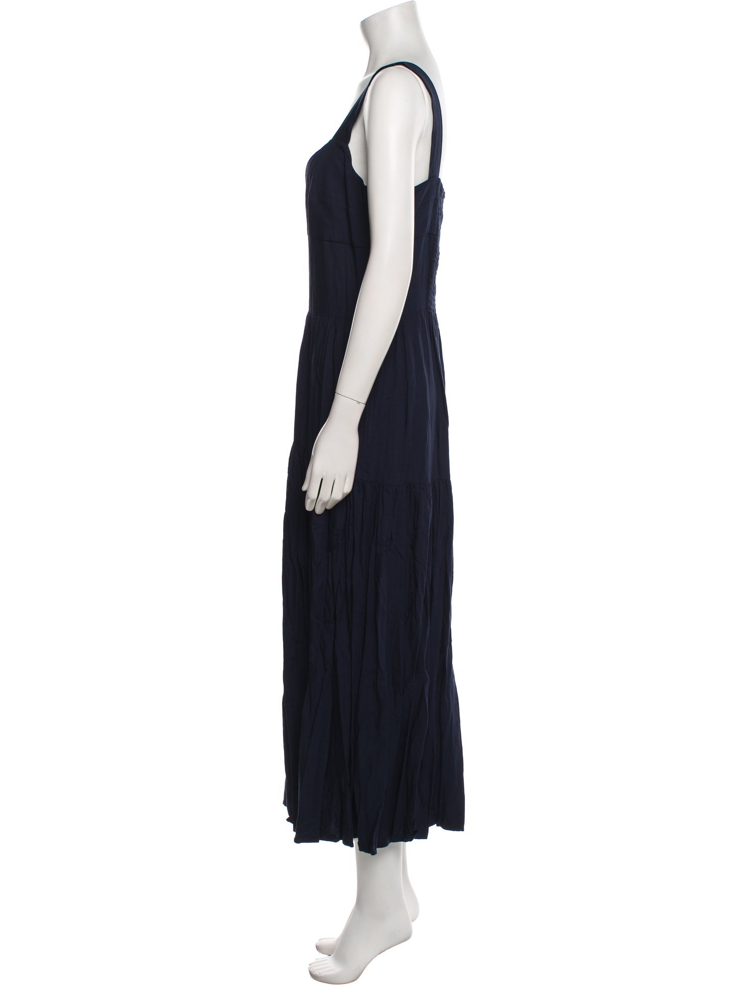 La Ligne V-Neck Long Dress