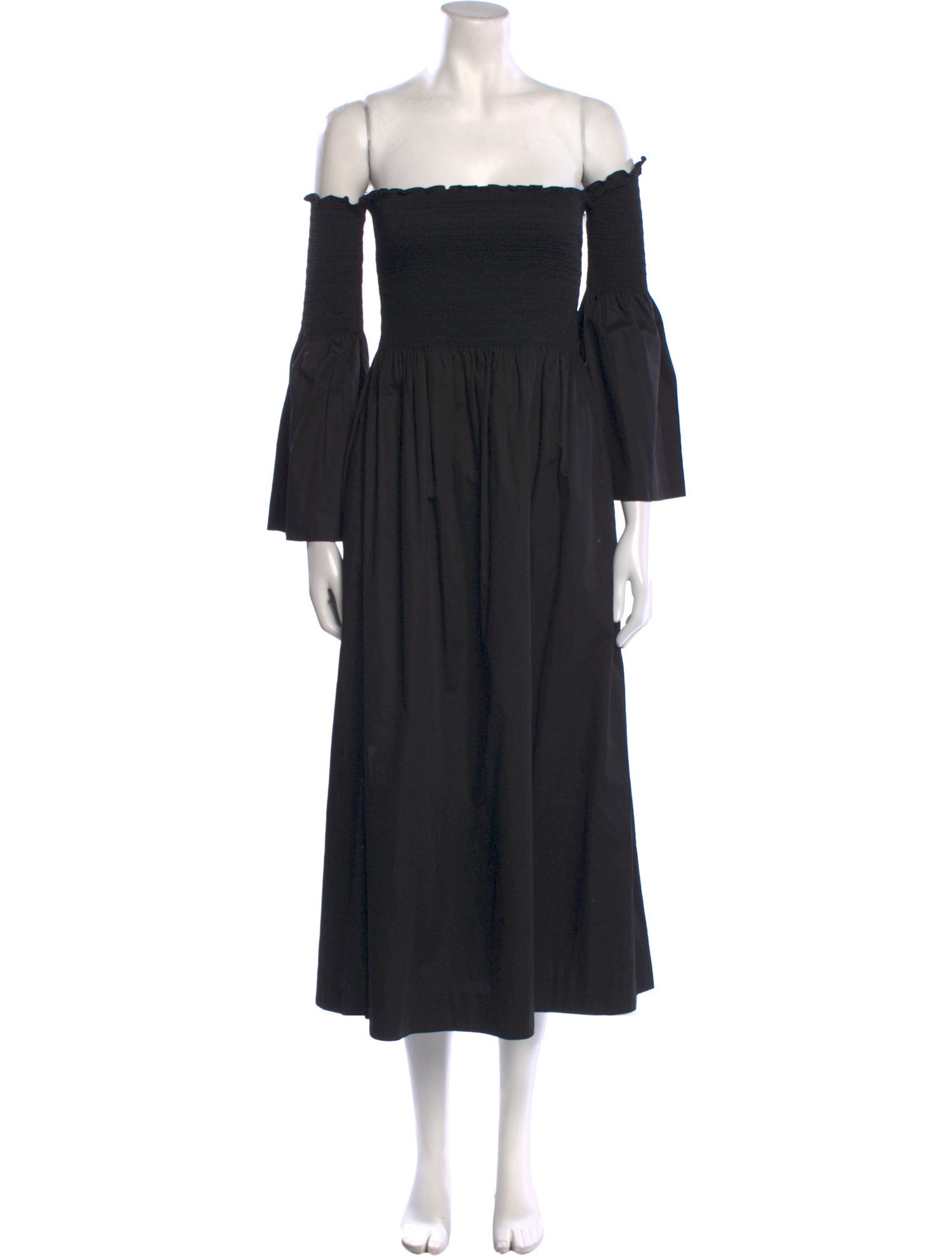 La Ligne Off-The-Shoulder Midi Length Dress