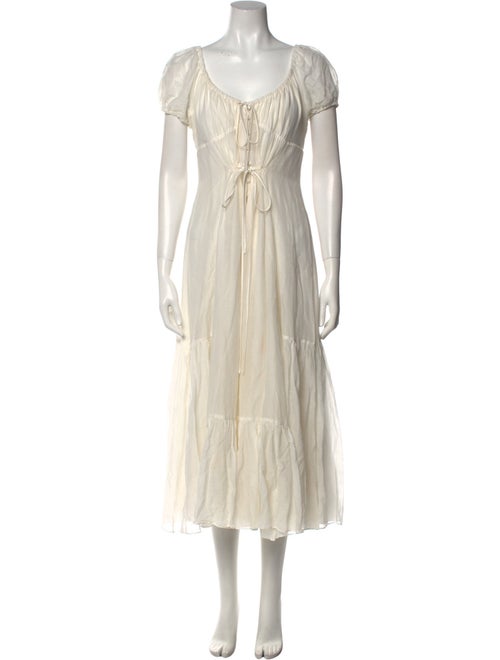 La Ligne Scoop Neck Midi Length Dress