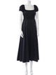 La Ligne Square Neckline Long Dress