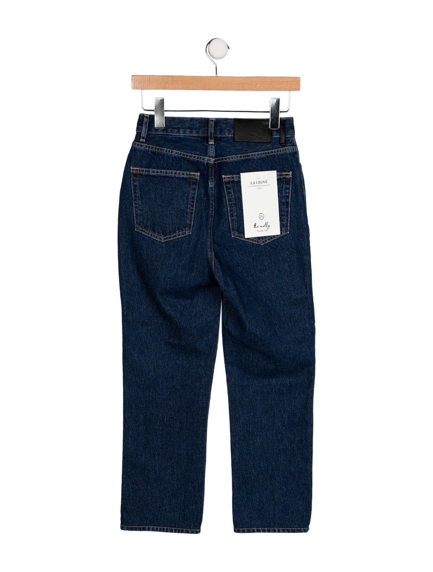 La Ligne High-Rise Straight Leg Jeans