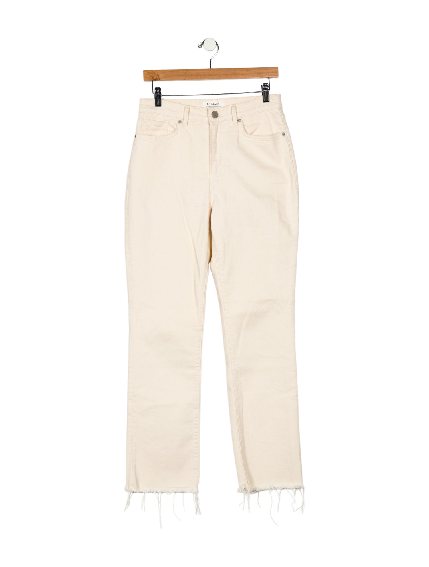 La Ligne High-Rise Straight Leg Jeans